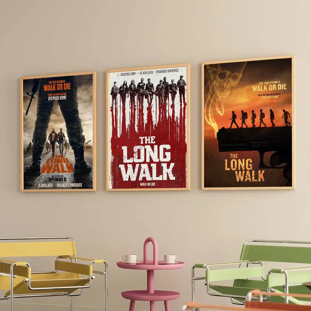 

Movie The Long Walk Poster Prints Self Adhesive Home Suitable for Living Room Decor Decoration Wall