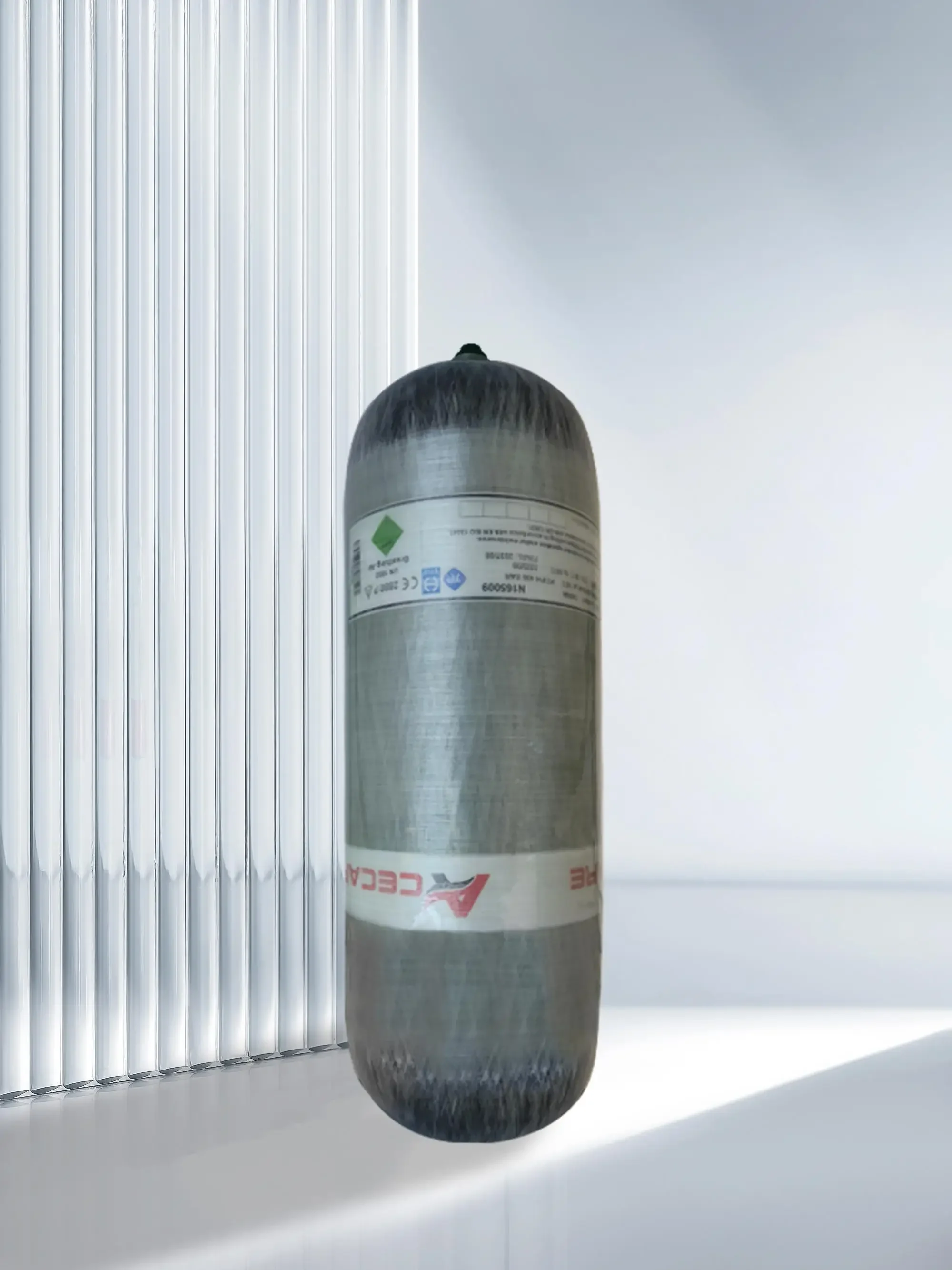 ACECARE 4500Psi 300Bar 30Mpa 12L Цилиндр из углеродного волокна Резервуар высокого давления HPA Воздушная бутылка для дайвинга с аквалангом M18 * 1,5