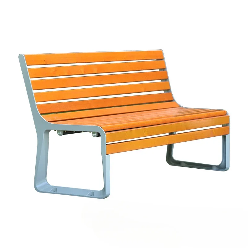 Park chairs, outdoor benches, courtyard leisure chairs, outdoor backrest benches, outdoor square iron art rest chairs