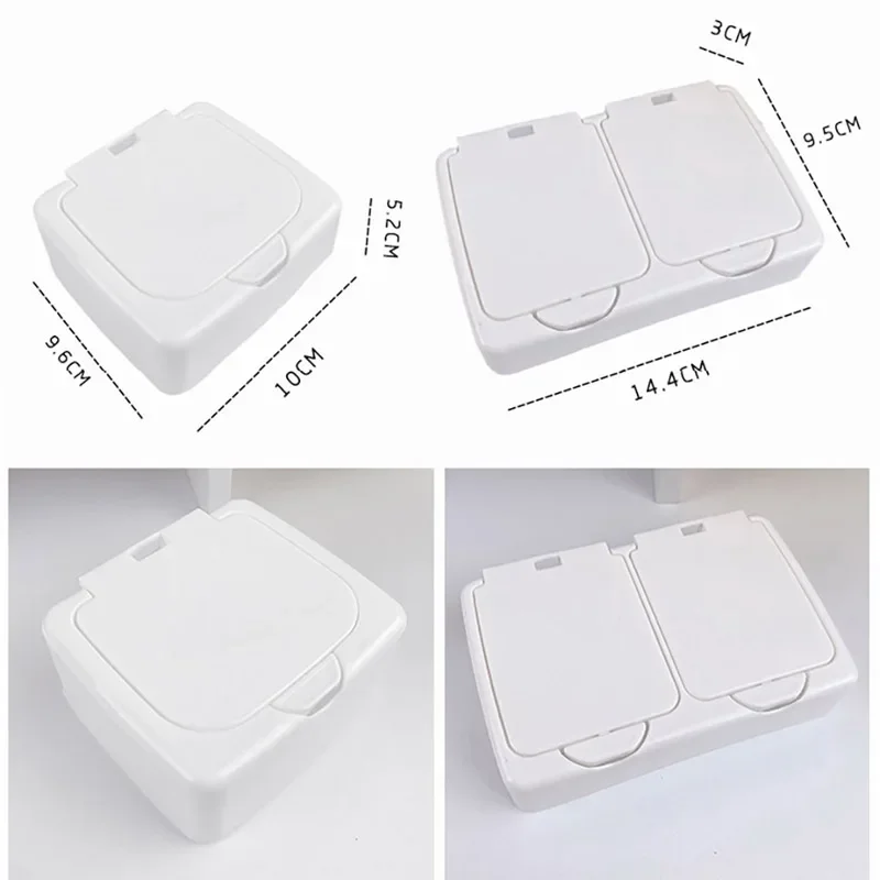 Cute Double Compartment Storage Box One-click Pop Plastic Jewellery Stationery Organizer Desktop Press Case