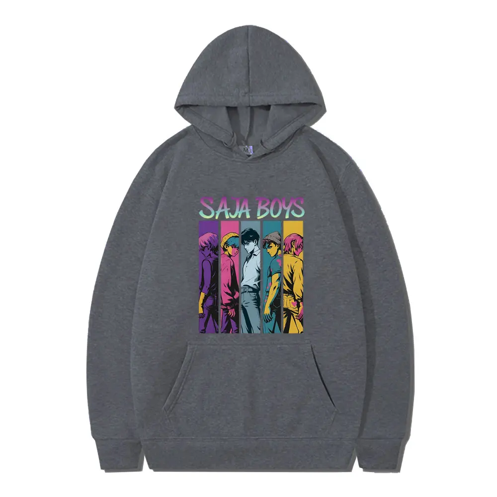 Kpop Demon Hunters Saja Boys Graphic Hoodie Men's Women's Cartoon Funny Fashion Trend Streetwear Unisex Oversized Fleece Hoodies