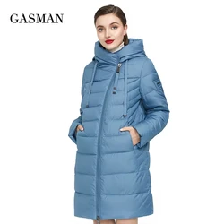 Gasman 2022 Lange Puffer Winter Donsjack Vrouwen Dikke Jas Vrouwen Hooded Parka Warme Vrouwelijke Merk Katoenen Kleding Winter M-180