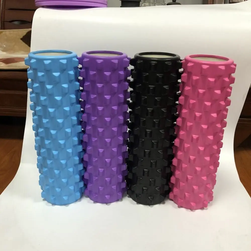 

EVA Foam Yoga Foam Massage Roller Trigger Point Gym Tool Yoga Pilates Foam Roller Pink Non-slip Fitness Yoga Column Exercise