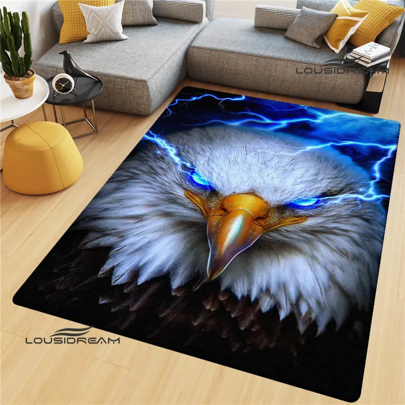 3D eagle print carpet carpets for living room rugs for bedroom Fashion yoga mat kitchen mats Non -slip carpet birthday gift