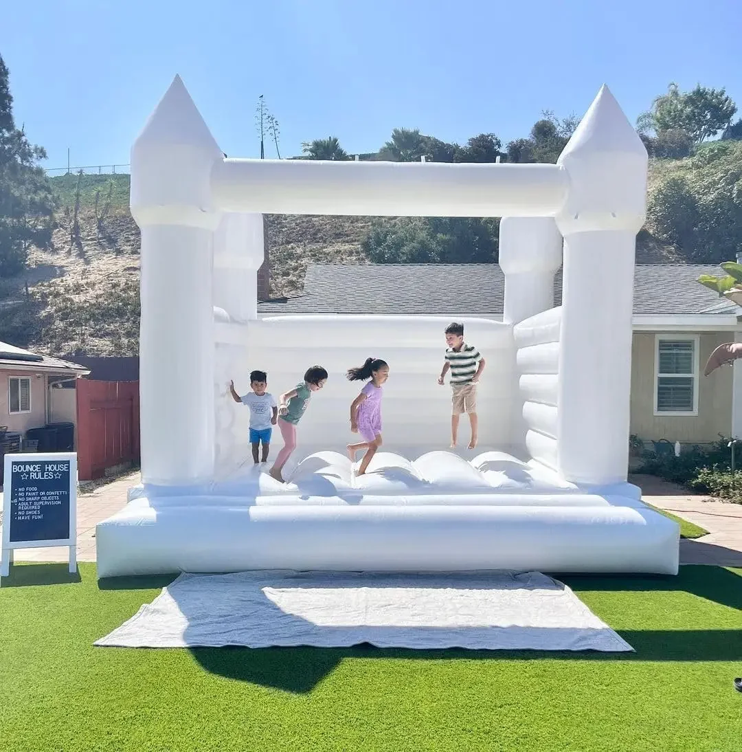 لـ Hochzeit Party Erwachsene Baby PVC Aufblasbare Hüpfburg Pulover Rosa Gelb Tan Blau Grün Aufblasbare Hüpfburg Sprung Hüp #3