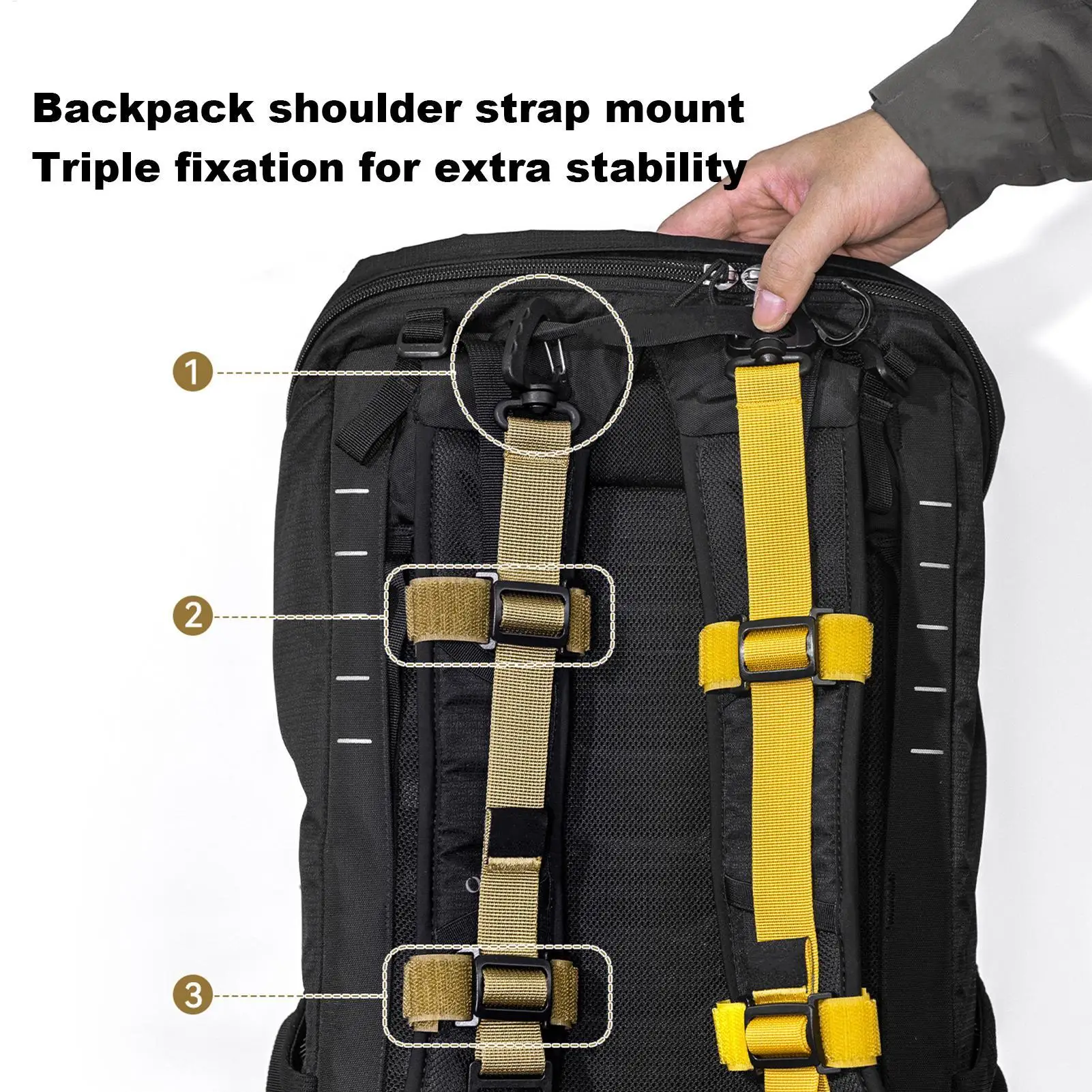 Backpack Chest Bag Strap Buckle Type Rucksack Straps Backpack Chest Bag Strap Harness Adjustable Shoulder Strap Backpack Straps