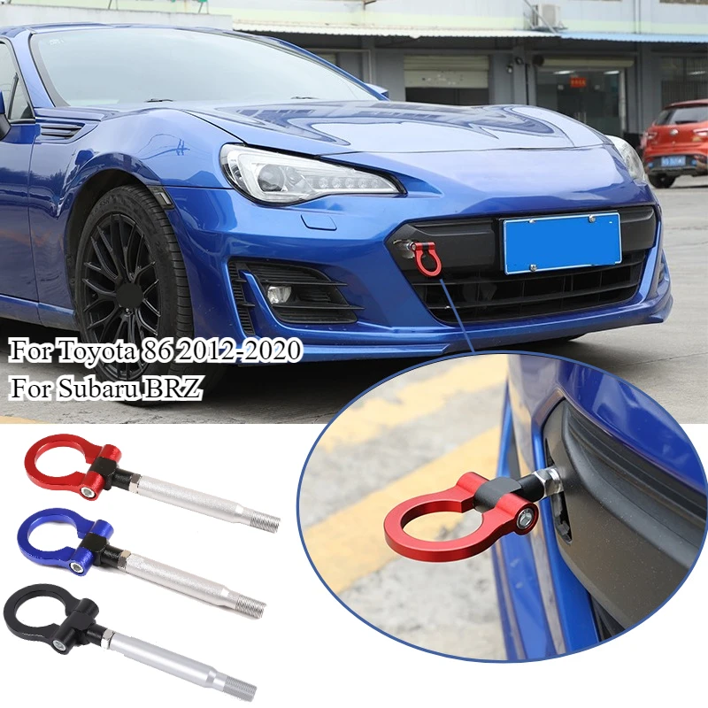 

For Subaru BRZ For Toyota 86 2012-2020 Car Tow Hook Vehicle Towing Hook Car Auto Front Rear Trailer Towing Bar Black /Red/Bule