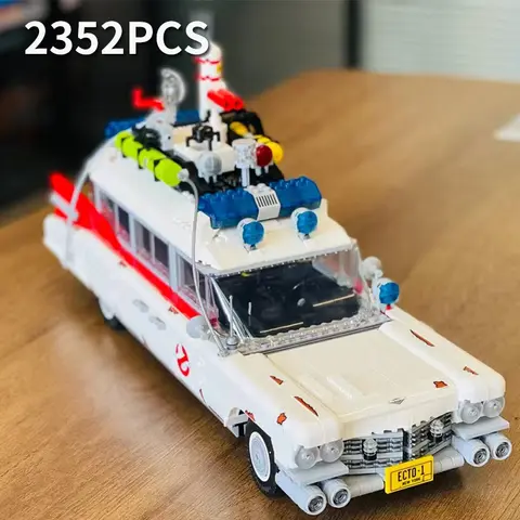 Hot Sales Ecto-1 Car Model Home Decoration Creative Vehicle Building Block Halloween Christmas Gifts