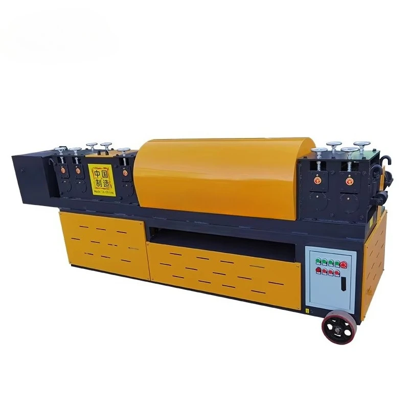 Steel pipe straightening and rust removal painting machine Steel pipe repair machine