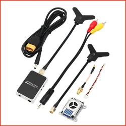 LST 3.3Ghz 3W 16CH Long Range Vtx / Vrx Audio Video Transmitter/Receiver With Cooling Fan For 7-13inch FPV Traversing Drone