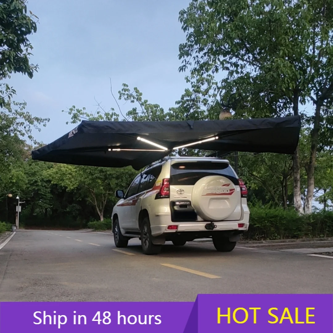 

YTYIN 270 Awning Foldable Oxford Four-season Waterproof Car Canopy Camping Outdoor Side Portable Quick Automatic Opening Shade T