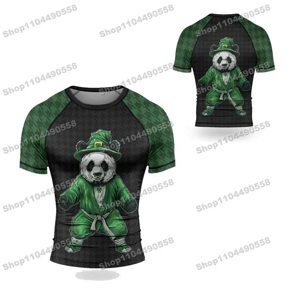 N311th أنواع حديثا طفح الحرس تصفح الشاطئ تي شيرت ملابس السباحة الغوص رياضة قصيرة الأكمام MMA BJJ الرجال جيو جيتسو اللياقة البدنية مجموعات