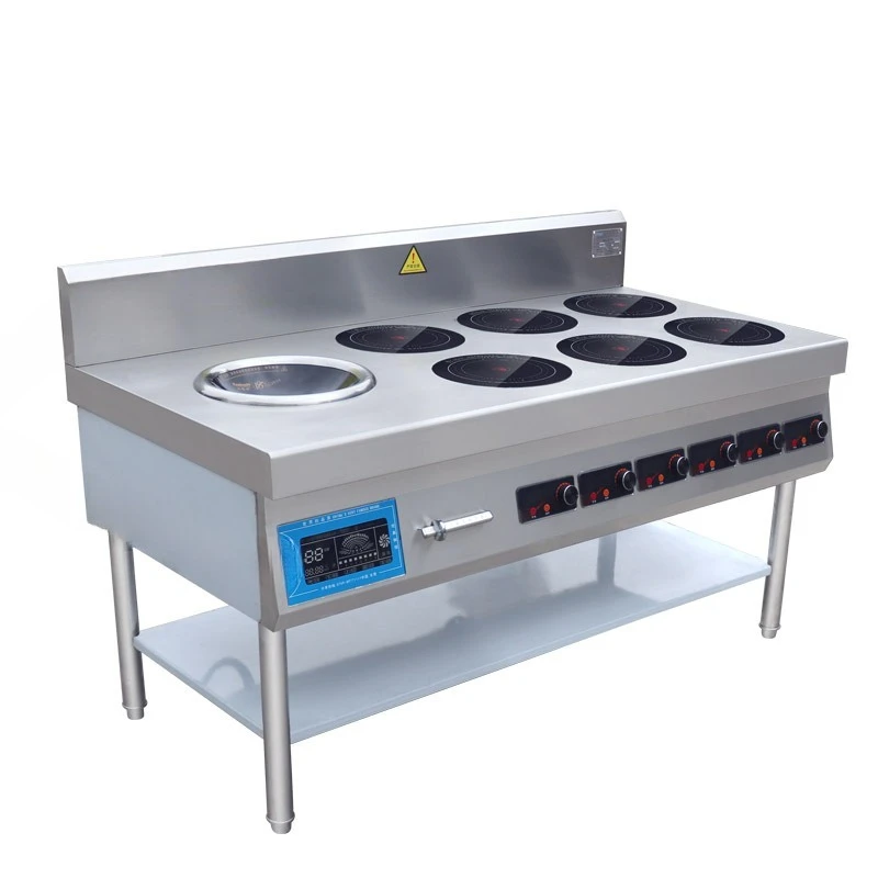 Induction cooker Commercial rice cooking soup stir-fried rice noodles six small and one large casserole stove