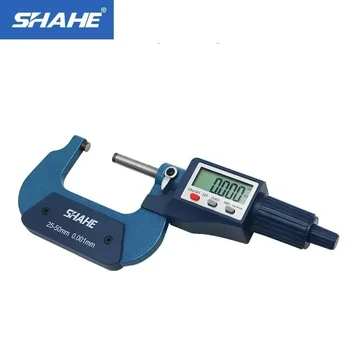 SHAHE 0-25/25-50/50-75/75-100mm Digital Outside Micrometer 0.001mm Caliper Measuring Tools
