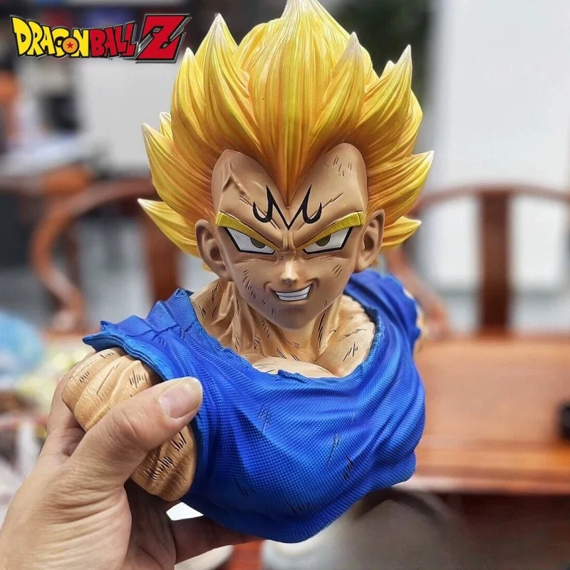 

37cm Dragon Ball Z Anime Figure Demonized Vegeta Half Bust Super Saiyan PVC Model Decoration Ornaments Collection Kids Gift