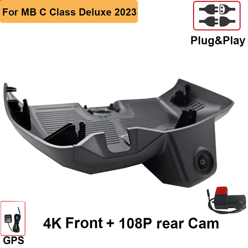 4K HD Night Vision Customized Wifi DVR for Mercedes Benz C Class deluxe C220d C206 C300 2022 2023 2024 APP CONTROL & G-sensor