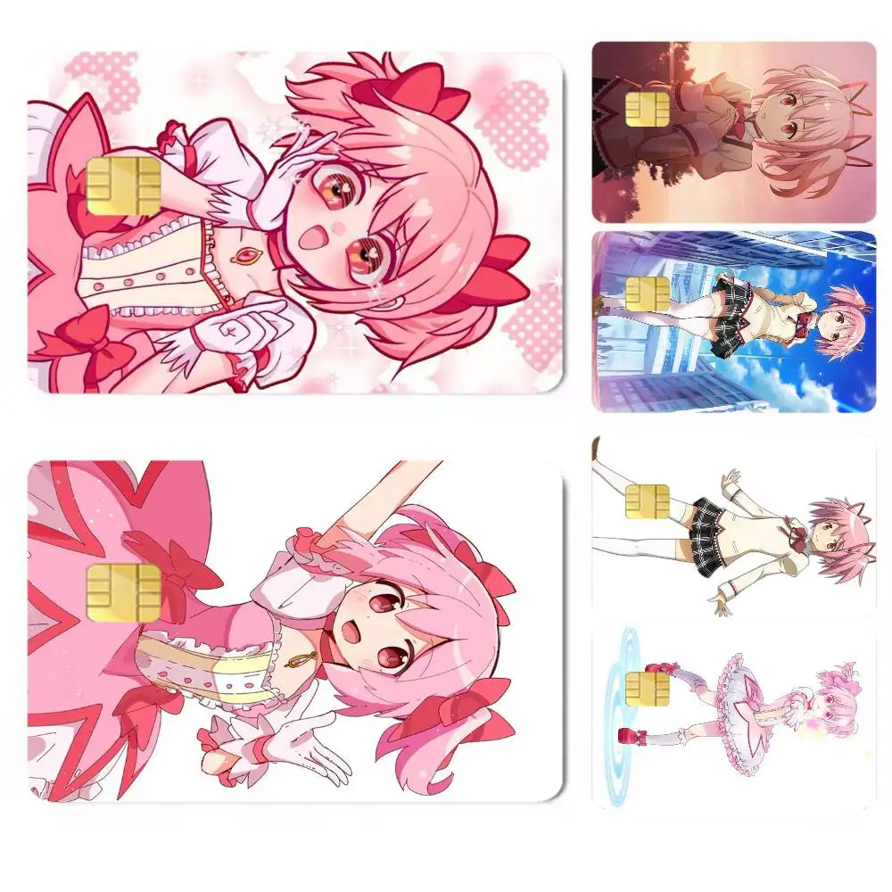 Puella-a Magi Madoka Magica Credit Card HD Stickers Premium matte film effectively prevents fingerprints and daily abrasion.