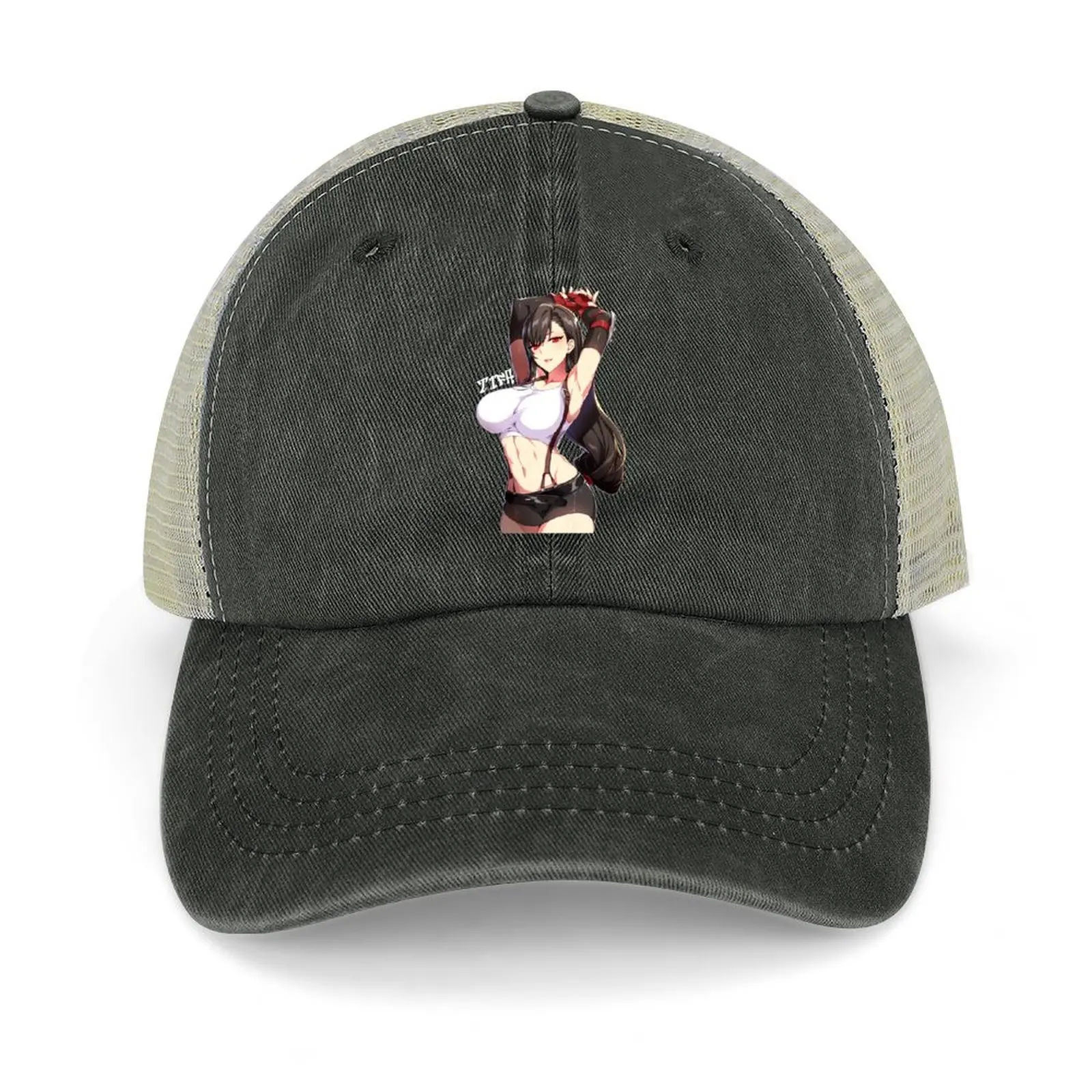 

Tifa Lockhart Sexy FF7 RemakeCap Baseball Cap funny hat Golf Wear Ball Cap tactical cap Women Beach Fashion Men's