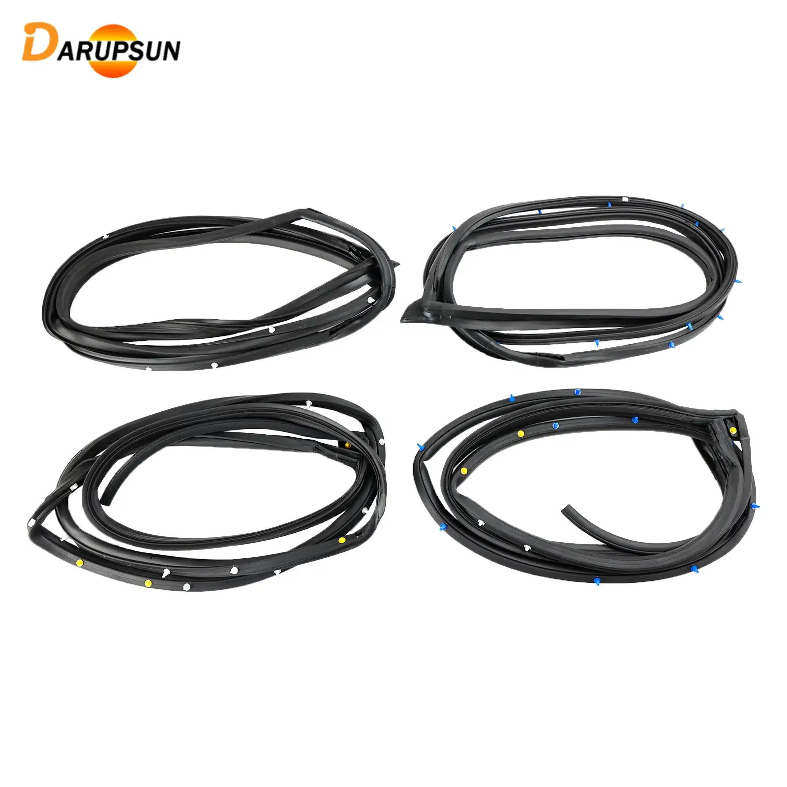 

DARUPSUN 4PCS Door Weatherstrip Silence Opening Gasket for Honda Civic 2006-2011