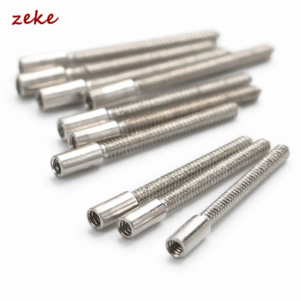 10 Pieces Stem Extensions Extenders Repair Watch Crown Stems 0.9mm Threads for Self Repairers Watchmakers Watch Accessories