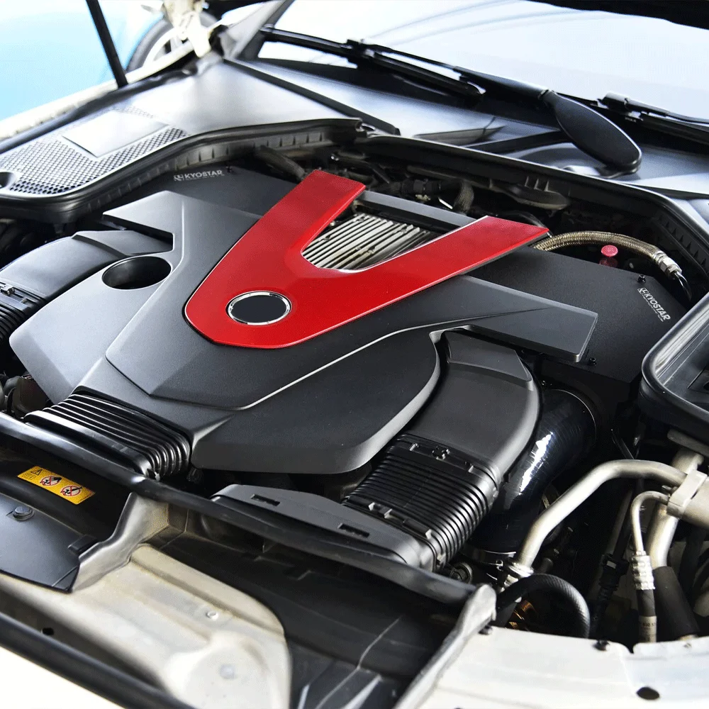高性能コールドエアインテークキット 新型エアフィルター付き 2012年以降 M276 (V6) エンジン C400 C450 C43AMG GLC43対応