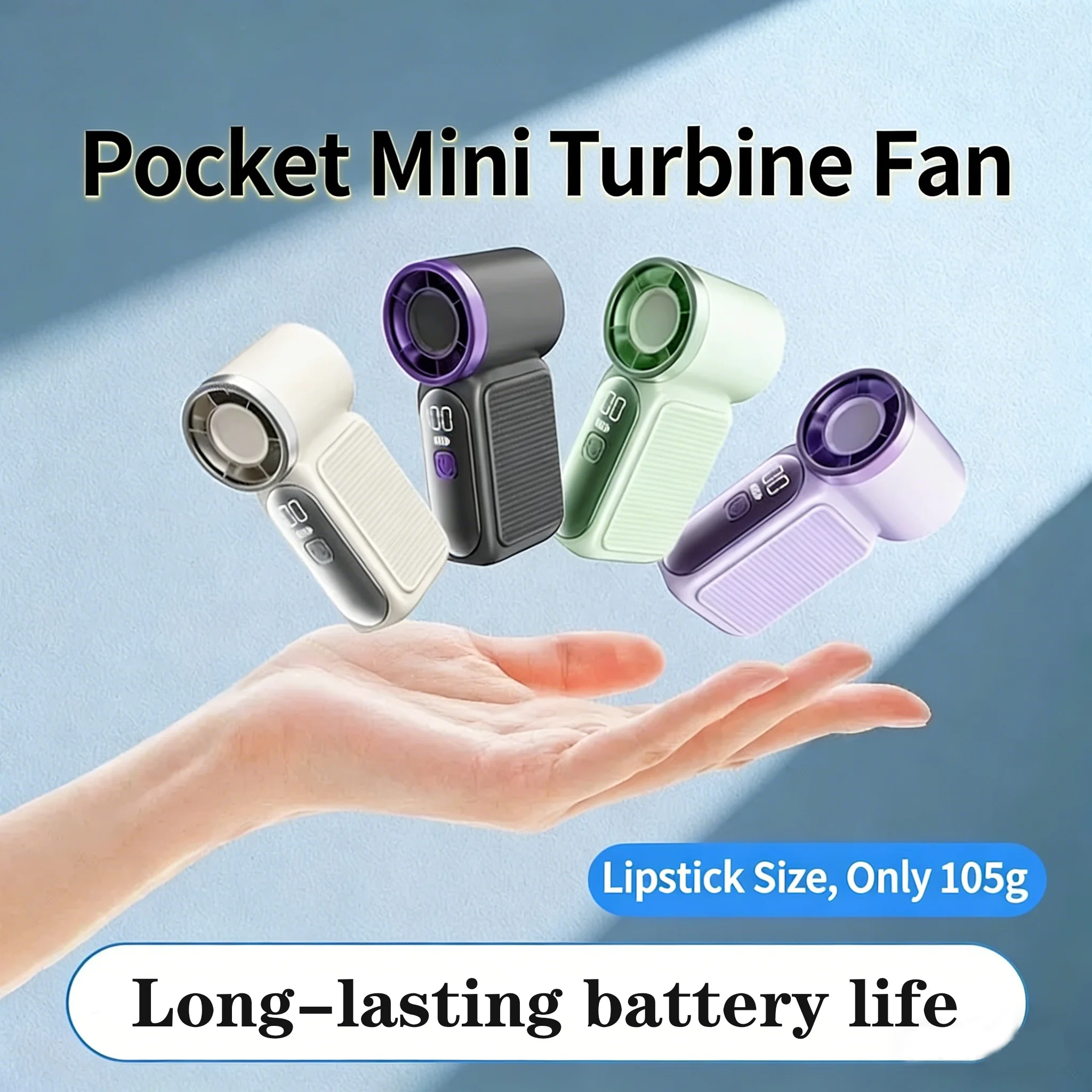 

2026 Mini Cute Fan Portable Handheld Fan Lightweight Handy Fan Pocket Size Low Noise Small Electric Fan Student Gift Outdoor Fan