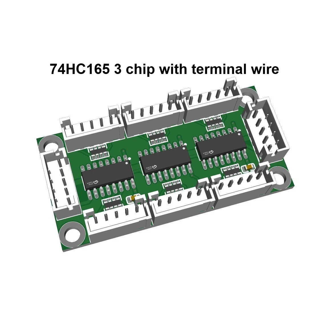 74HC165 لإدخال التشغيل لساجل التحول في لوحة التمدد الرئيسية