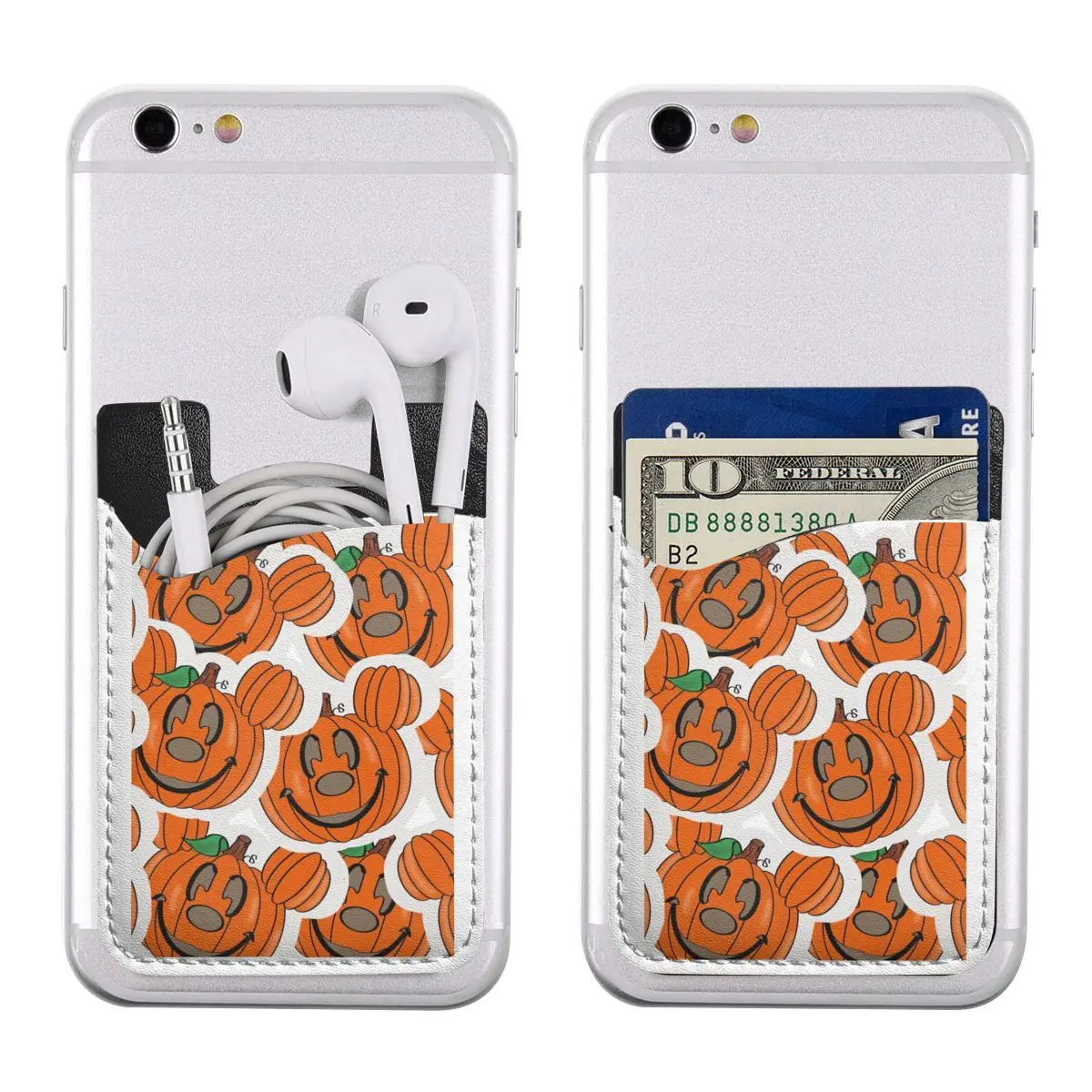 Mickey Pumkin Luxus Leder Telefonkarte halter Brieftasche-minimalist isches Design mit RFID-Schutz und Gelds chlitz