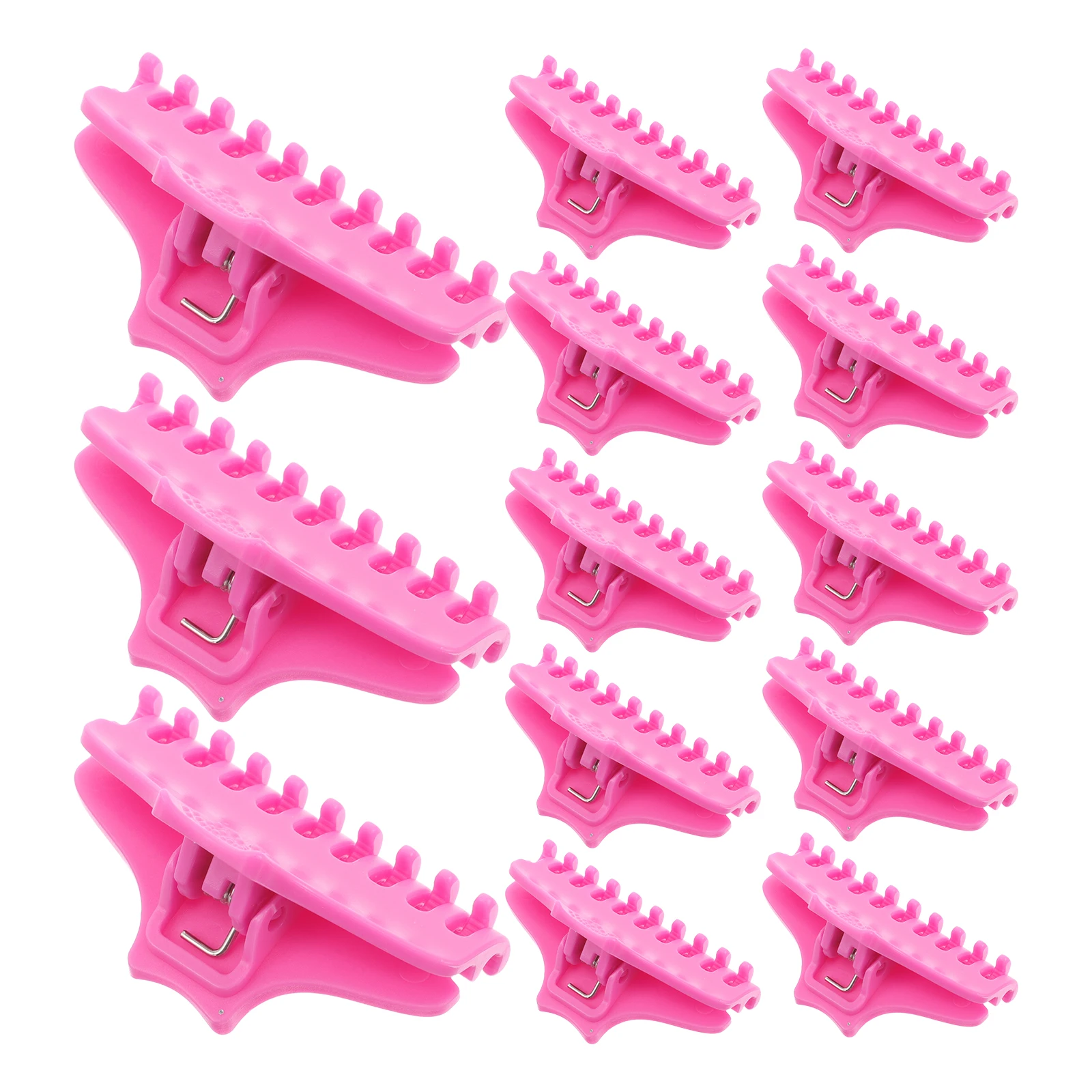 

25pcs 25 Pink Large Perm Clips for Voluminous Roots Curl Styling Durable Grip Salon Supplies Plastic Claw Hair Accessories