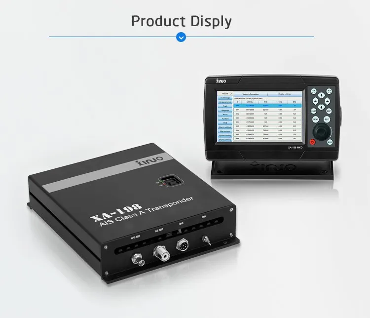 XINUO Class A System Marine AIS & GPS-Kartenplotter Wassernavigation XA-198 für Händlerschiffnavigator