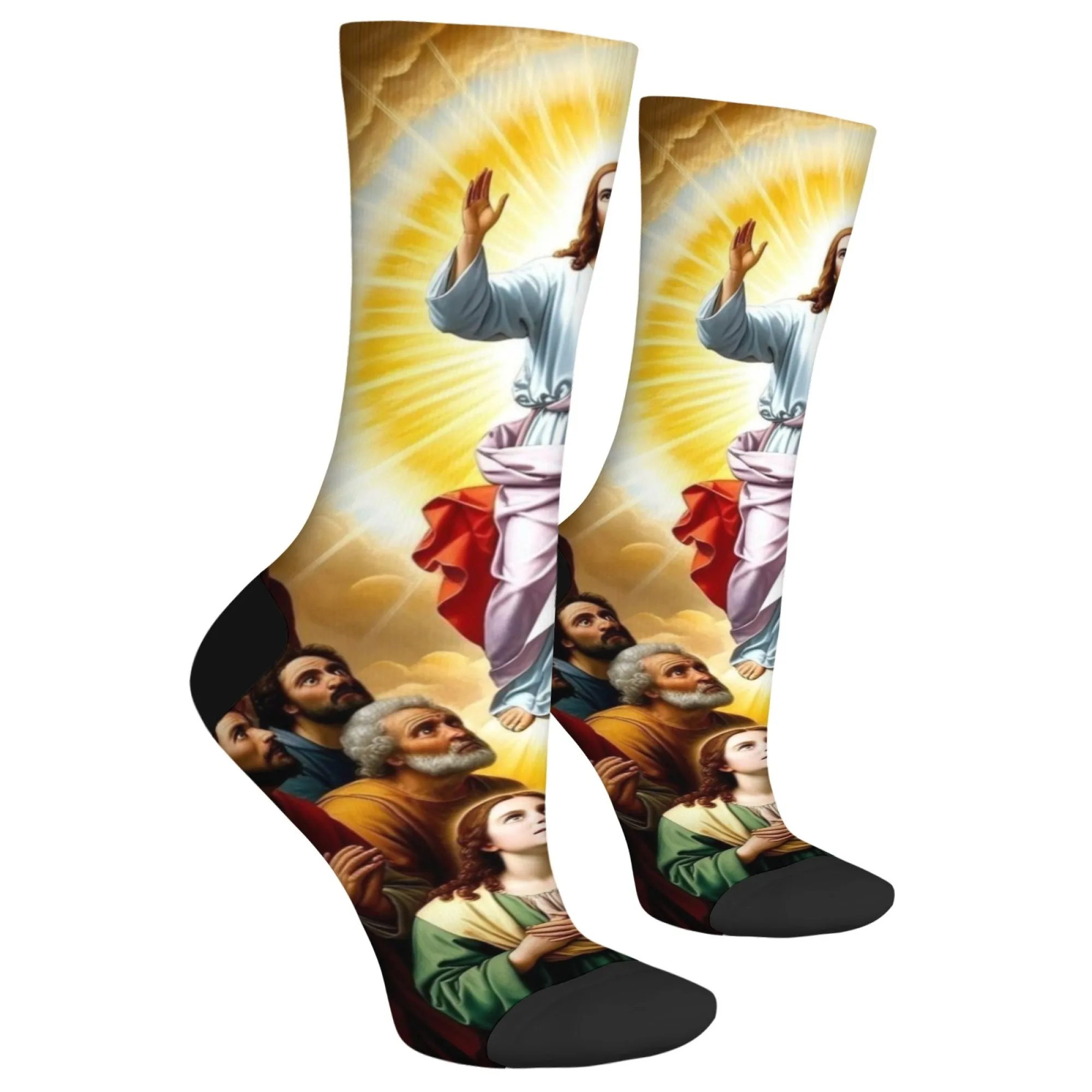 Myth Jesus novelty fun socks Harajuku retro style comfortable fashion casual men's socks comfortable warm non-slip sports socks