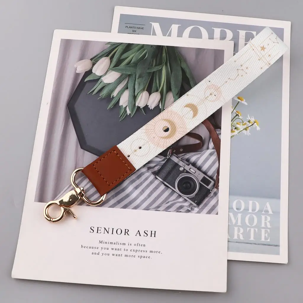 Moon Vintage Mobile Phone Straps Keychain Wrist Strap Lanyard For Keys Camera ID Card Badge Holder Cute Keycord Hanging image 5
