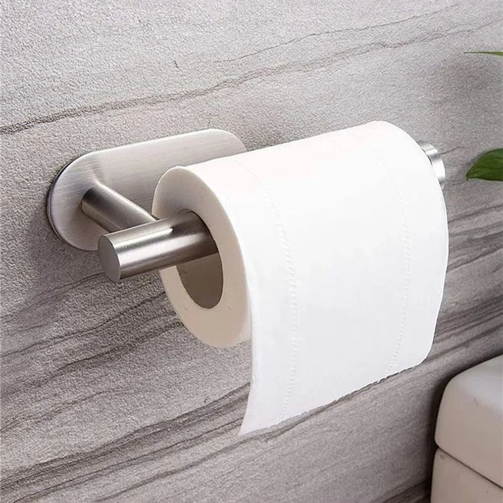 Paper Towel Holders for Kitchen Kitchen Roll Holder Paper Towels Self-Adhesive Under Cabinet Paper Towel Rack Stainless Steel image 6