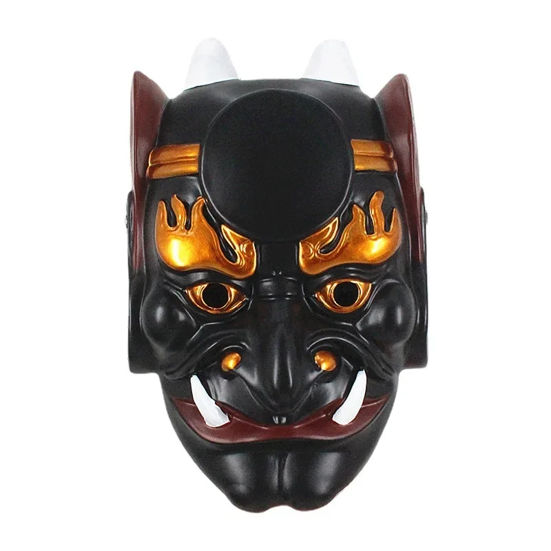 

gb6Realistic Japanese Samurai Prajna Mask, Halloween Party Costume, Horrible, Cosplay st.'6
