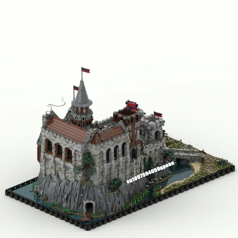 新しい 21090 個 MOC-206892 ヨーロッパ中世ストリートビュー城モデル Diy クリエイティブアイデアチャイルズおもちゃ誕生日プレゼントカスタムパズル