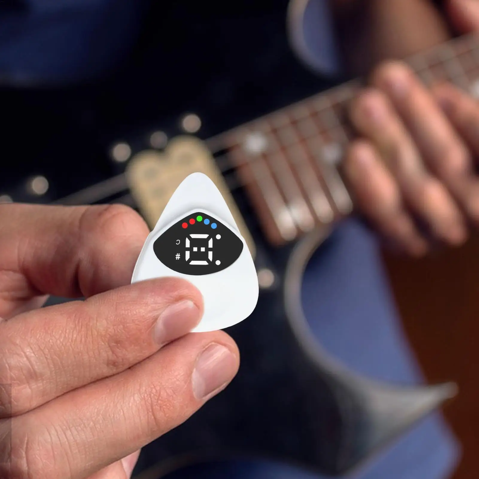 Guitar Pick 2-in-1 Guitar Picks Tuners for Acoustic Thin Guitar Picks Electric Guitar Learning Tools Professional Beginners