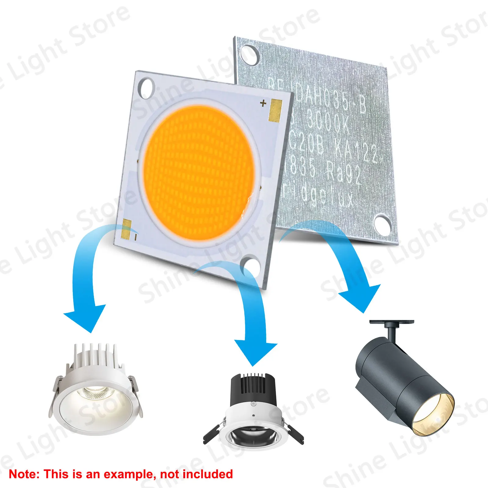High Power 80W-120W COB LED Chip Spotlight Floodlight High Quality Bulb Board for Lighting Highlight