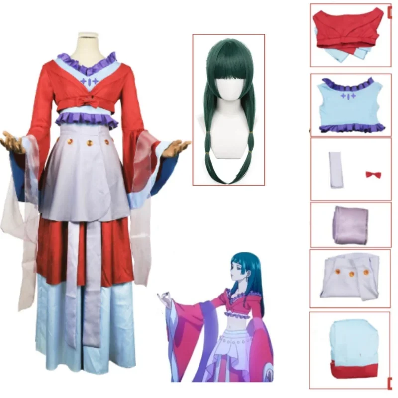 

Anime The Apothecary Diaries Maomao New Cosplay Costume Wig Red Skirt Dancing Dress Under The Moon Women Halloween Cosplay Suit