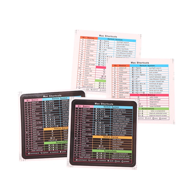 Autocollants adhésifs pour raccourci d'ordinateur, 2 pièces, pour guide de clavier de référence rapide, Windows/Word