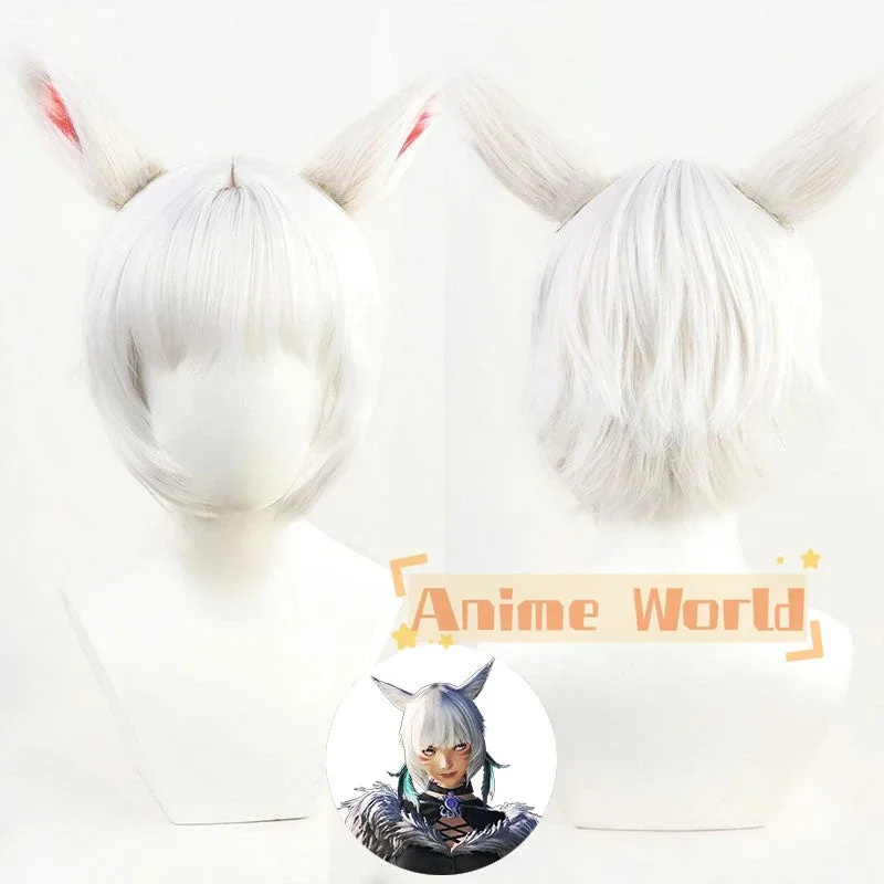 

Final Fantasy XIV Y'shtola Rhul Cosplay Wig Halloween Synthetic Hair Heat