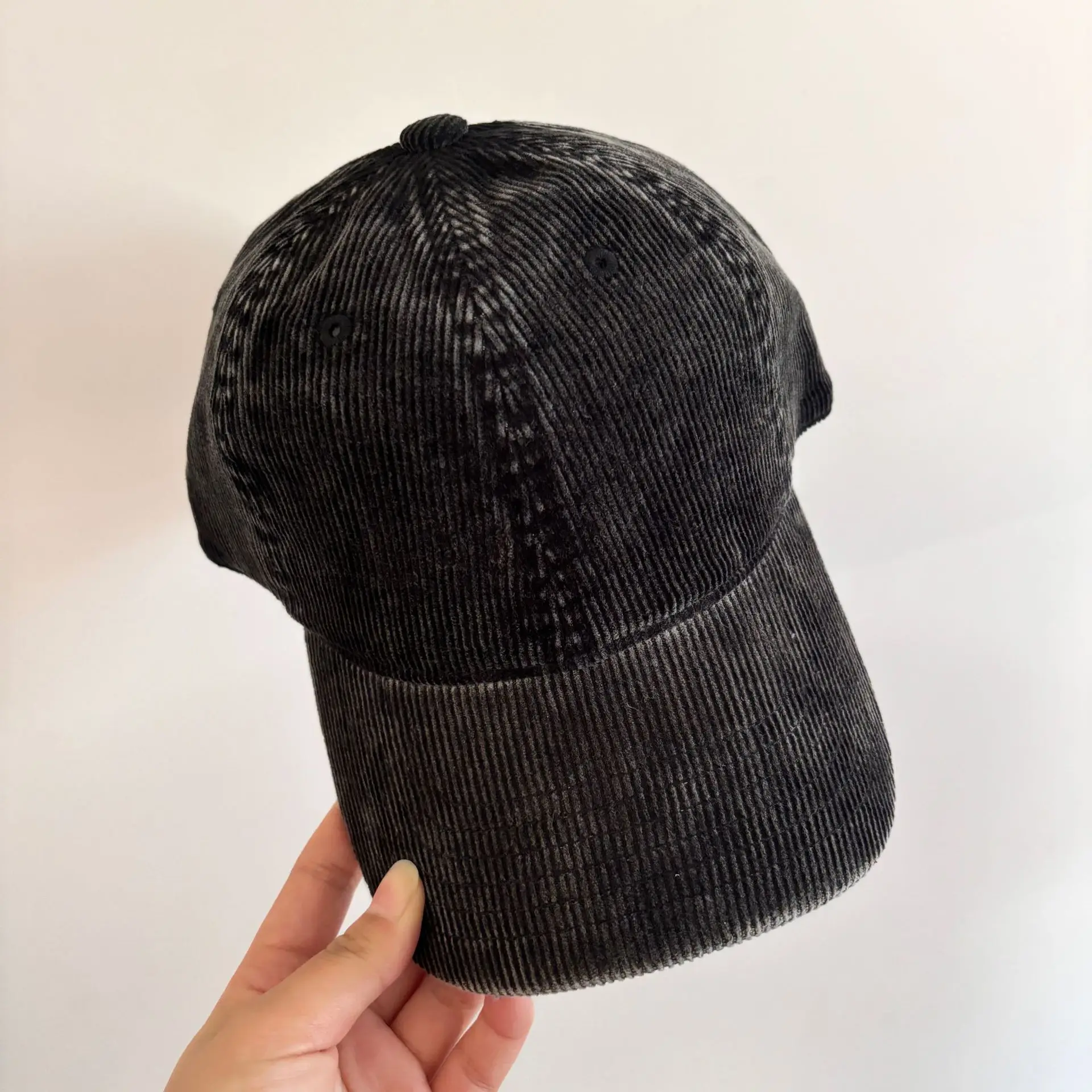 24 colors corduroy baseball cap Unstructured unisex vintage solid color spring autumn outdoor casual dad hats for women men