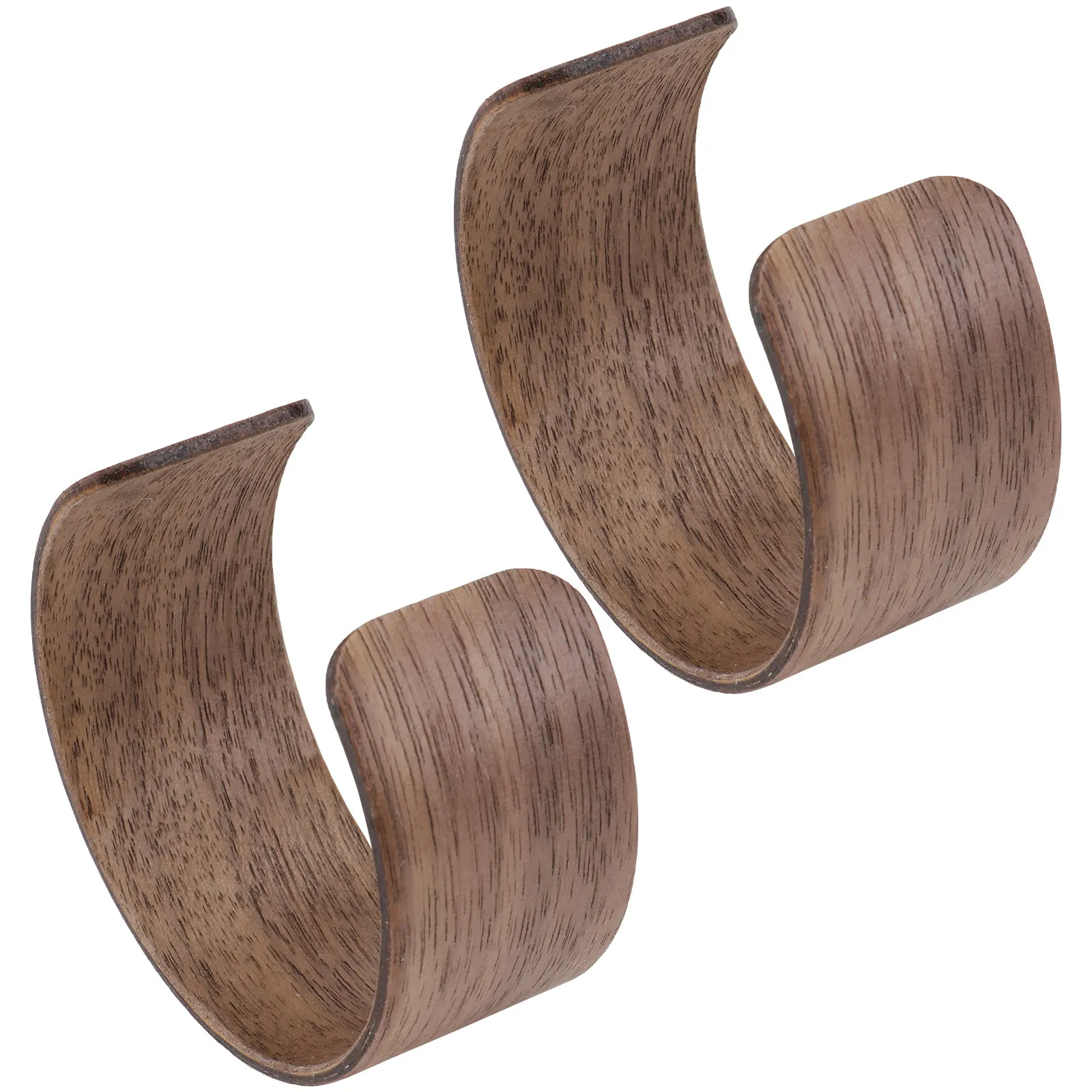 2Pcs Wooden Heat Resistant Protective Sleeve Non Slip Cup Cover Glass Bottle Sleeve Anti Scald Cover Ideal for Camping Hiking