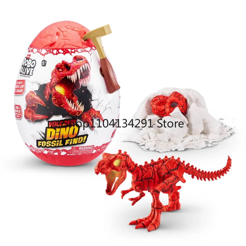 

ZURU Robo Alive Volcano Dino Fossil Find T-Rex Dig and Discover Prehistoric Fossils Educational Toys Great Science Kit Gift