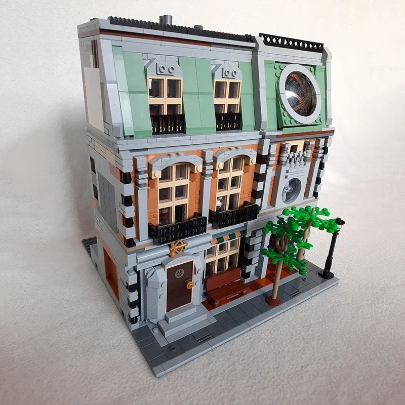 Berühmte Filme Moc Bausteine Sanctorum Architektur Modell Technologie Ziegel Stadt Street View DIY Spielzeug Für Kinder Kinder
