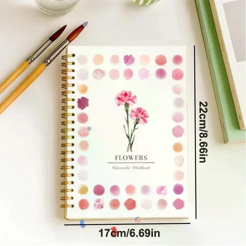 Beginner Watercolor Workbooks Coloring Book - Easy Nature Scenes Painting Kit Art Crafts Set - Friendly for Starters