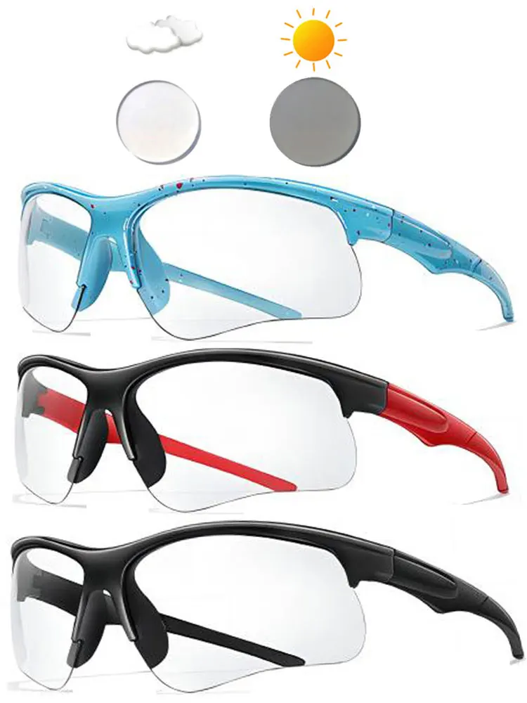 AliExpress OMEKOL New Photochromic Cycling Sunglasses Men Women Outdoor Mtb Bicycle Sun Glasses Running Eyewear Sports Bike Windproof Goggles