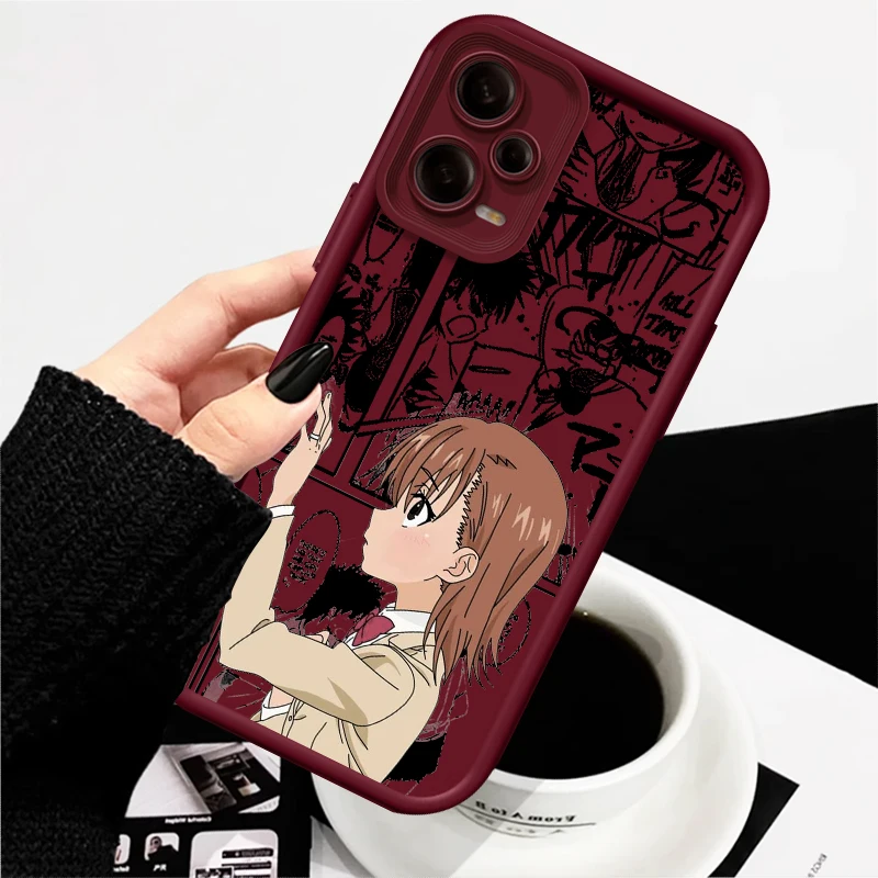 A Certain Magical Index Anime Eye Ladder For Xiaomi Redmi Note 13 12 12C 11 11S 10 10C 10A 9C 9A Pro 5G Soft Phone Case