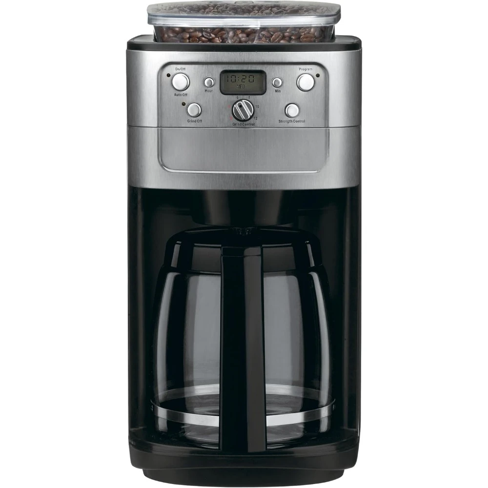 Grind & Brew 12 Cup Coffeemaker, Chrome