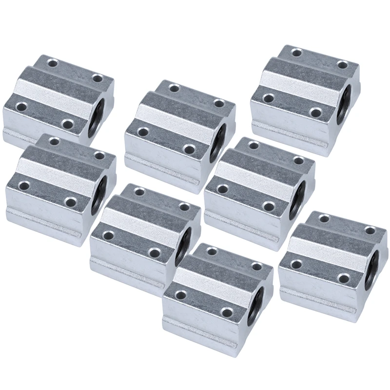 8Pcs Sc8uu Scs8uu 8Mm Linear Motion Ball Bearing Slide Block Bushing Linear Shaft For Prusa I3 Diy 3D Printer Cnc Part