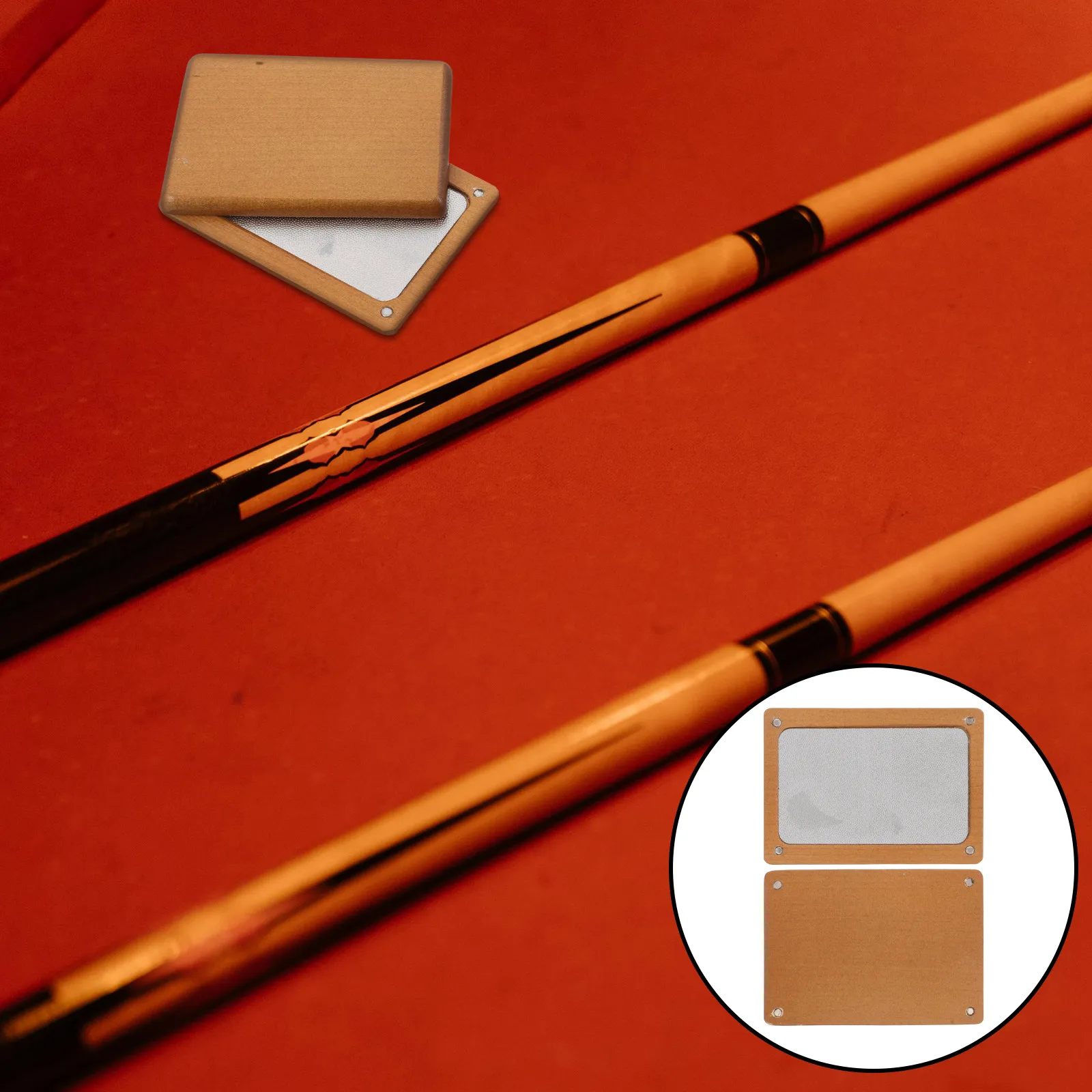 

Wooden Pool Stick Tip Shaper Cue Sanding Tool for Professional Home Use Billiard Repairs Sanding Pads